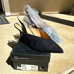 Black low heel
